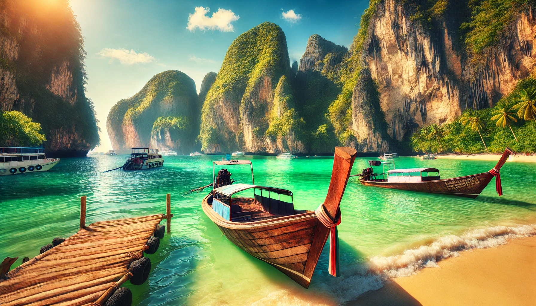 Krabi Holiday Packages – Railay cliffs and turquoise waters